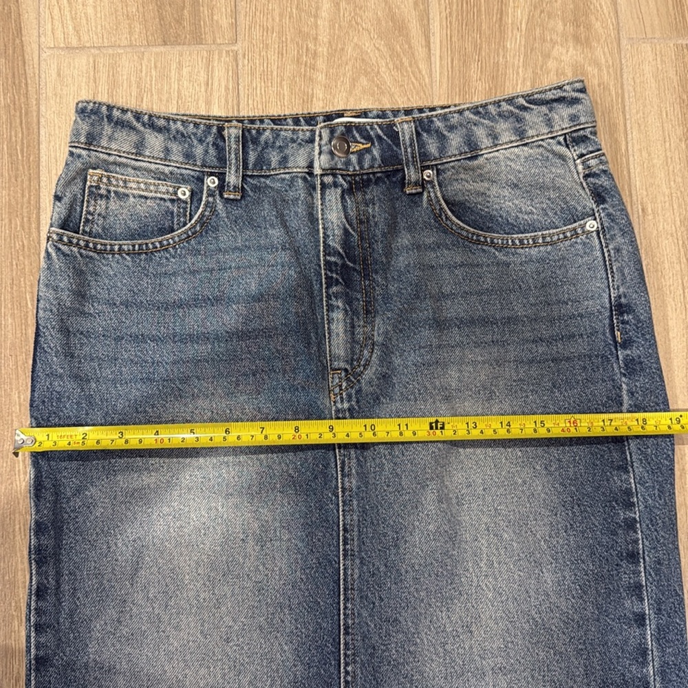 H&M mermaid denim skirt size 10, New Maxi jeans skirt Very pretty H & M - Picture 14 of 16
